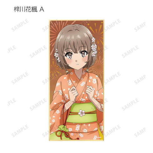 『青春ブタ野郎はおでかけシスターの夢を見ない』描き下ろしイラスト 浴衣ver. トレーディングスタンド付き色紙(単位/BOX)【202509再販】